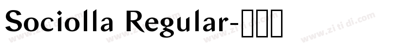 Sociolla Regular字体转换